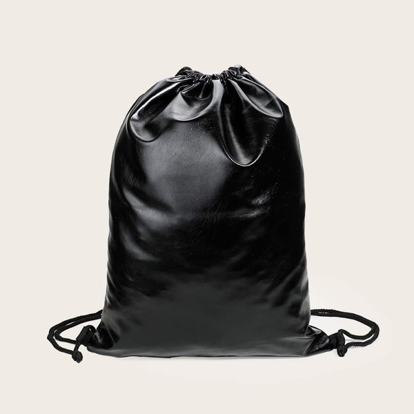 

Minimalist Drawstring Backpack, Black