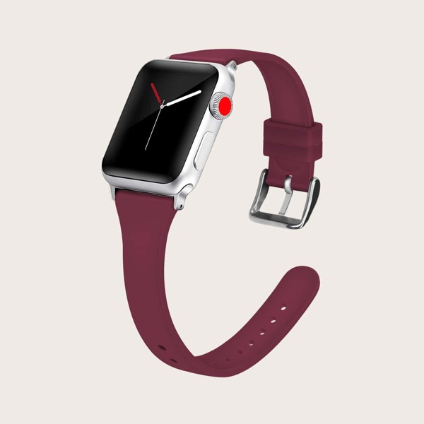 

Silicone Watchband For iWatch, Burgundy