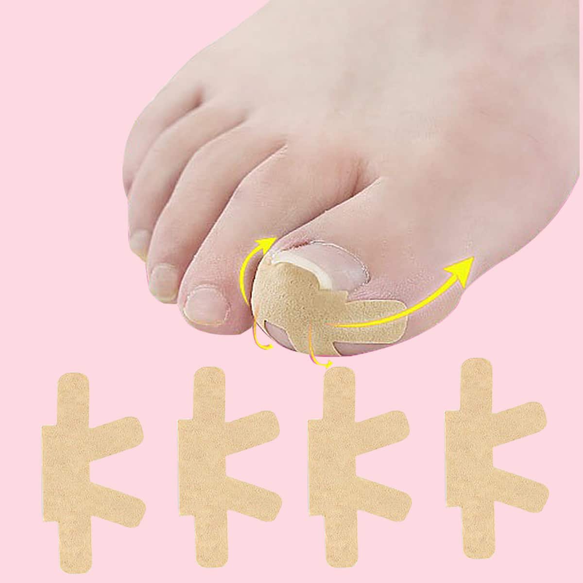 

1sheet Toenail Correction Sticker, Yellow