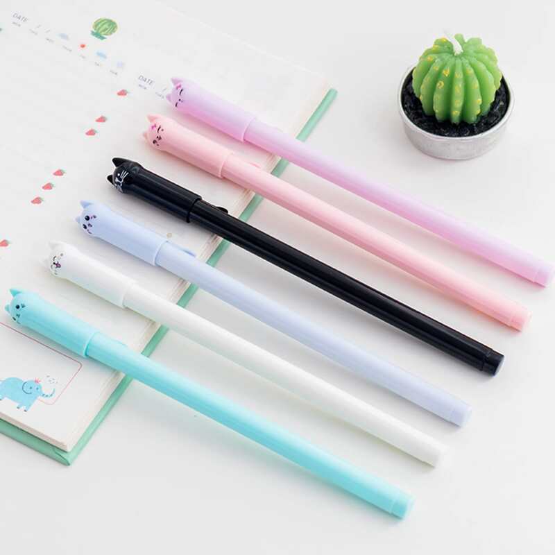 

1pc Random Cat Gel Pen, Multicolor