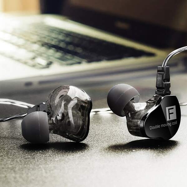 

Double Moving Coil Wired Earphone, Black