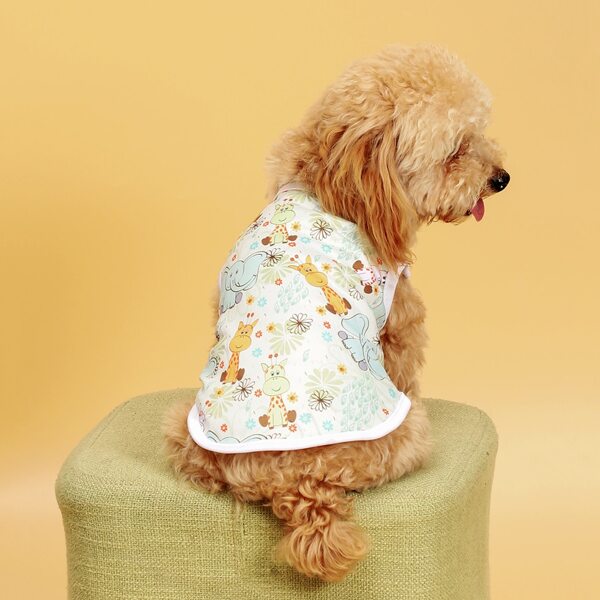 

Cartoon Graphic Pet Tank, White
