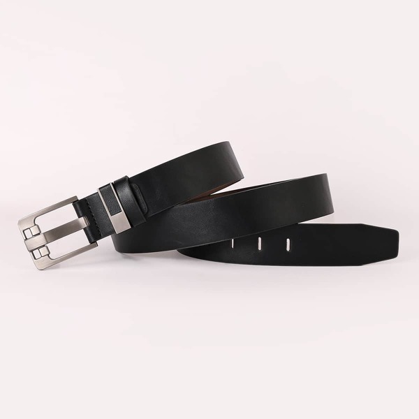 

Men Metal Buckle Belt, Black