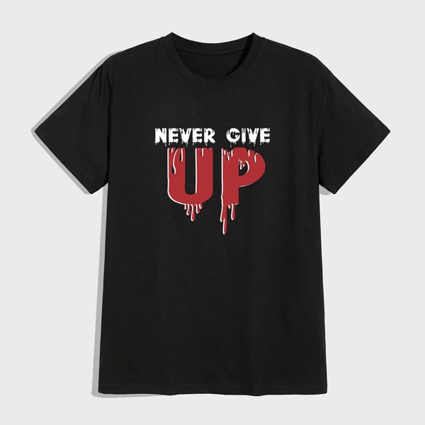 

Guys Letter Graphic Tee, Black