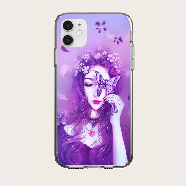 

Girl Print Phone Case, Multicolor