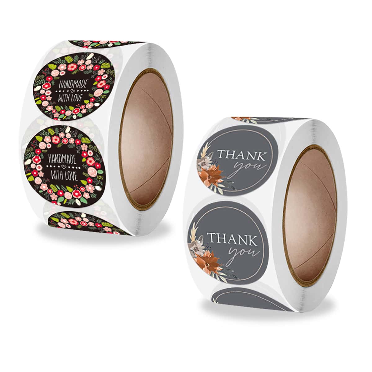 

500pcs Flower & Slogan Graphic Sticker, Multicolor