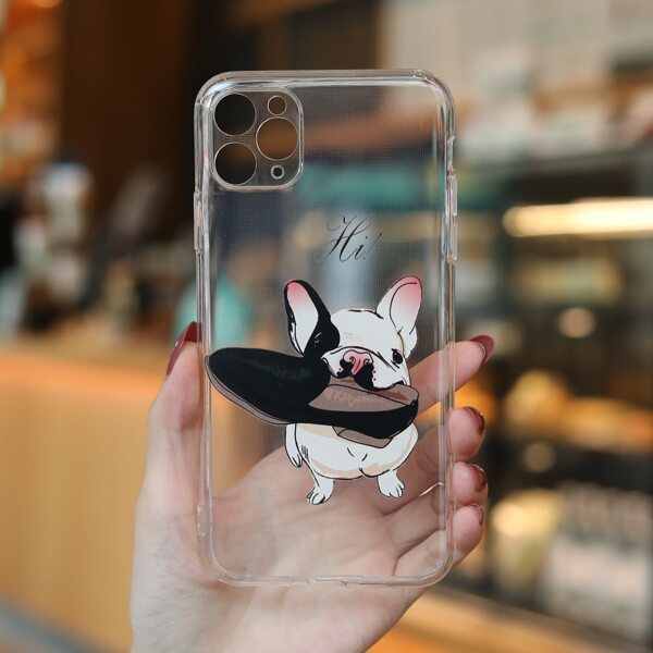 

Dog Print Clear Phone Case