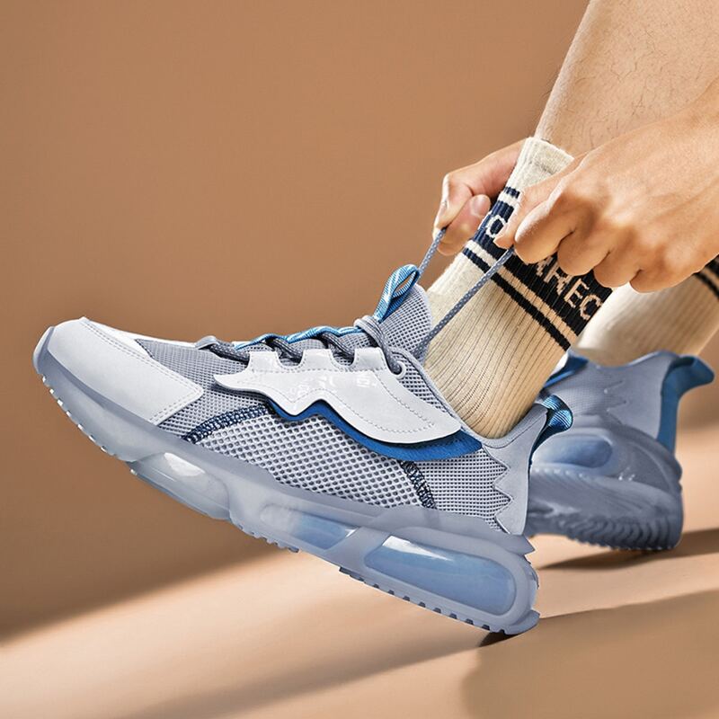 

Guys Letter Graphic Lace Up Front Sneakers, Grey