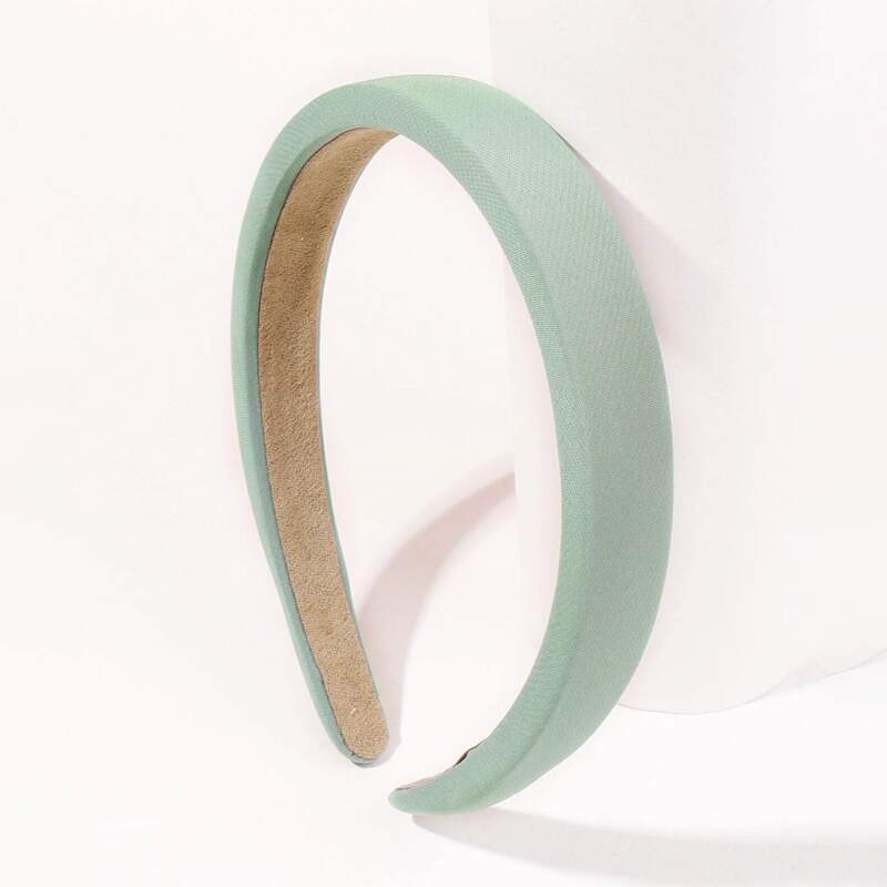 

1pc Solid Headband, Olive green
