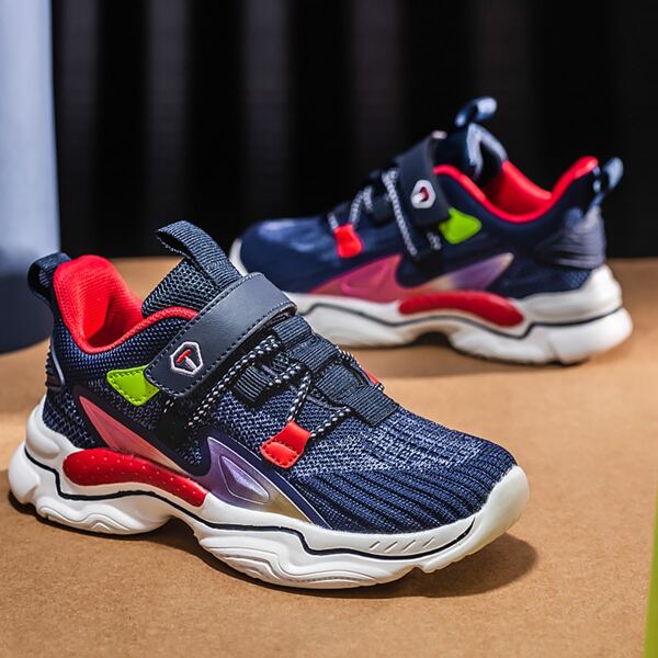 

Boys Velcro Strap Sneakers, Navy blue