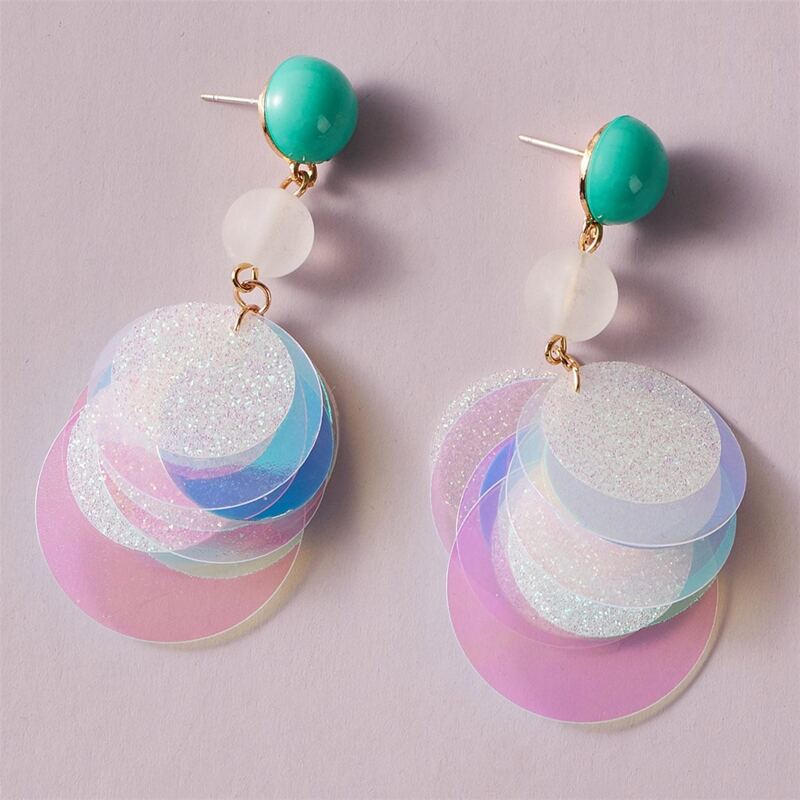 

Sequin Drop Earrings, Multicolor