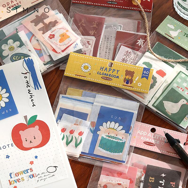 

40pcs Random Cartoon Graphic Sticker, Multicolor