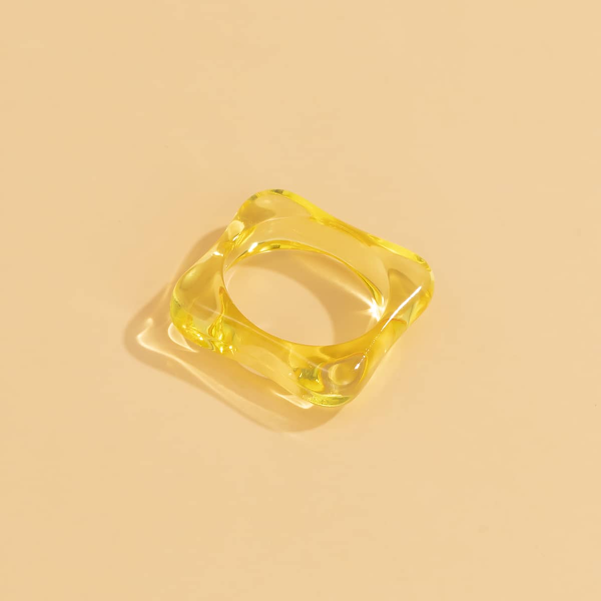 

1pc Simple Ring, Yellow