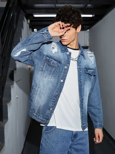 Giubbotto Jeans Donna Per Uomo Unisex Cardigan Lavorato A Maglia