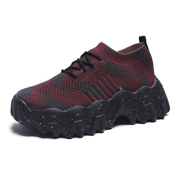 

Lace Up Decor Chunky Sneakers, Multicolor