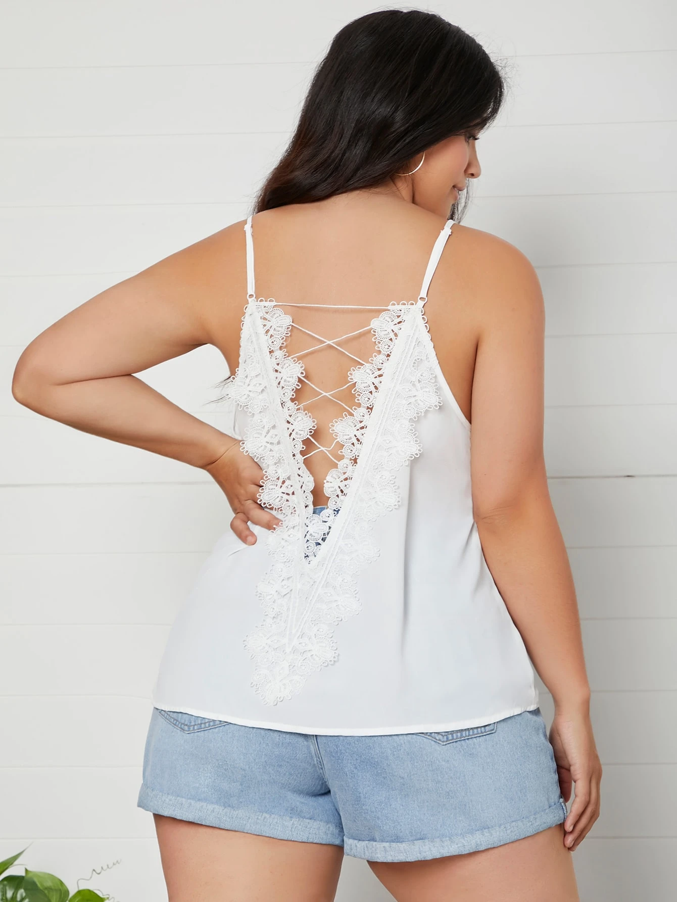 Lace back cami top Clearance