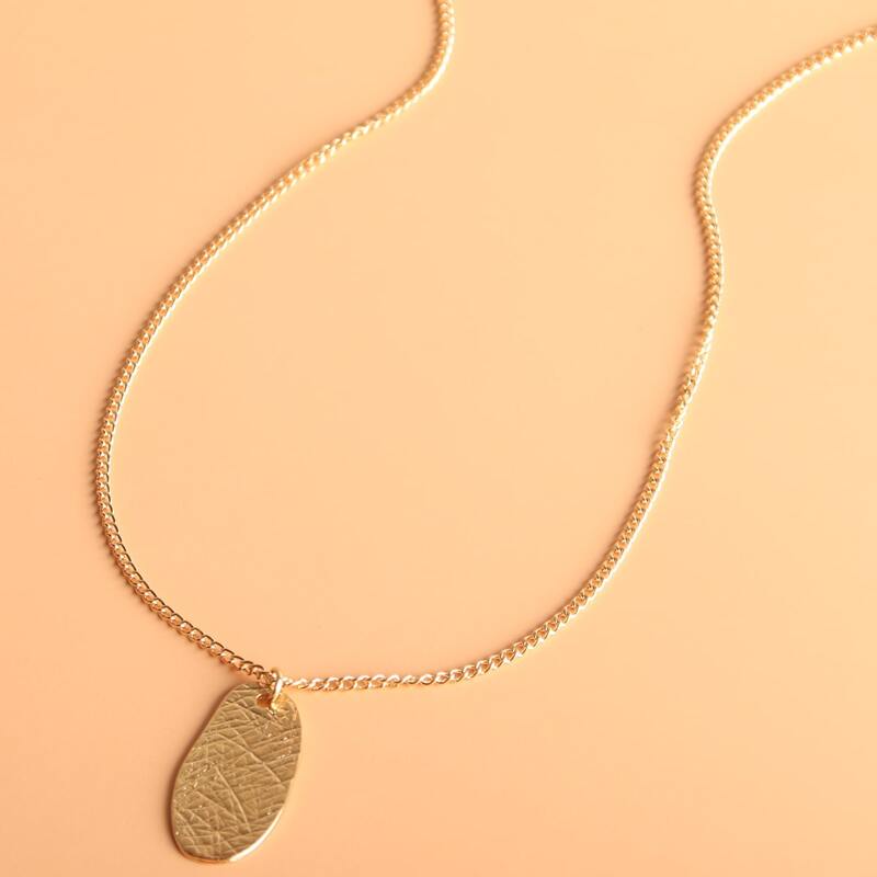 

Minimalist Pendant Necklace, Gold