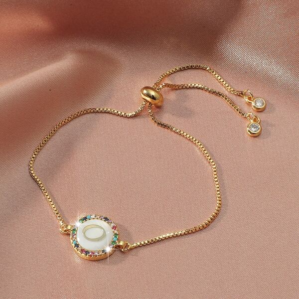 

Gold Plated Letter Decor Bracelet