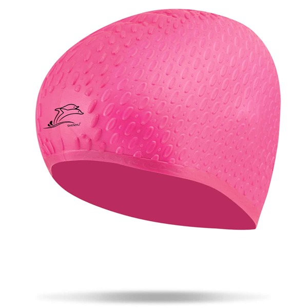 

Silicone Swimming Cap, Rose red