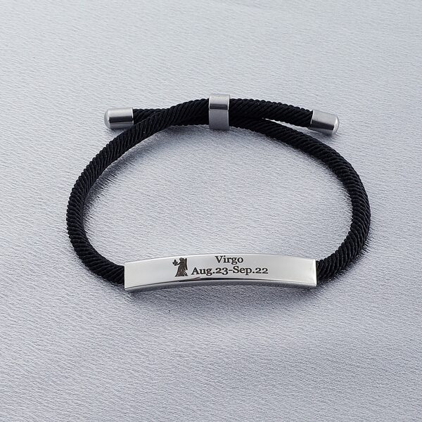 

Constellation Letter Decor Bracelet, Black