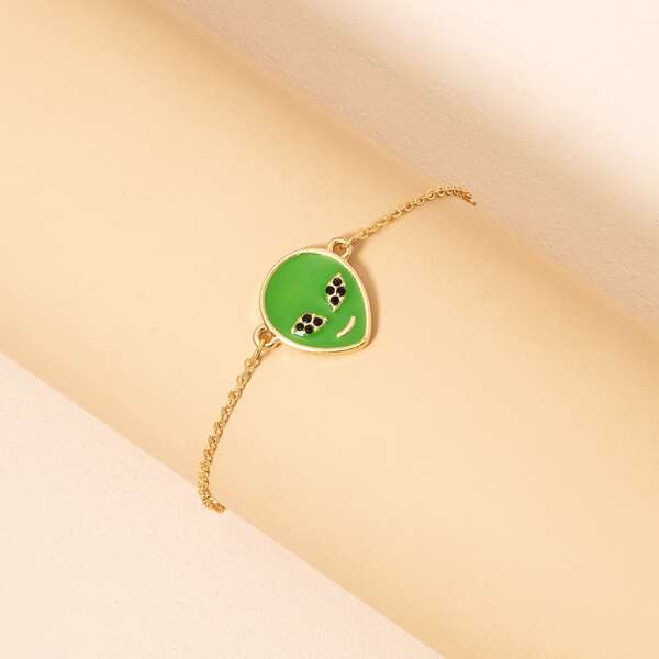 

Alien Decor Bracelet, Gold