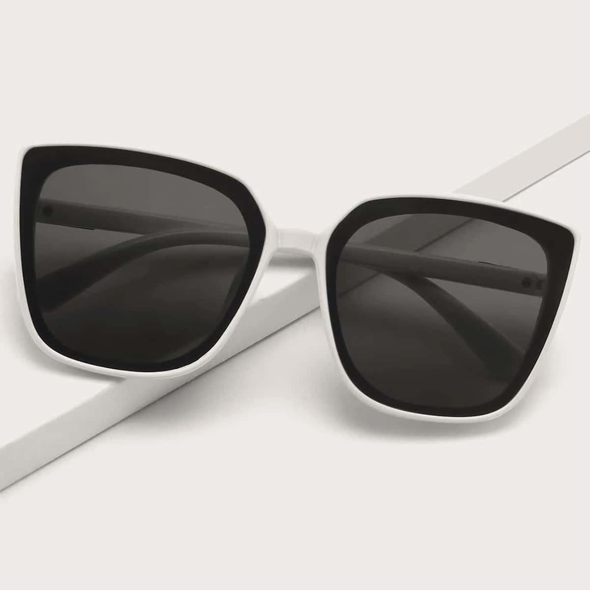 

Cat Eye Frame Sunglasses, White