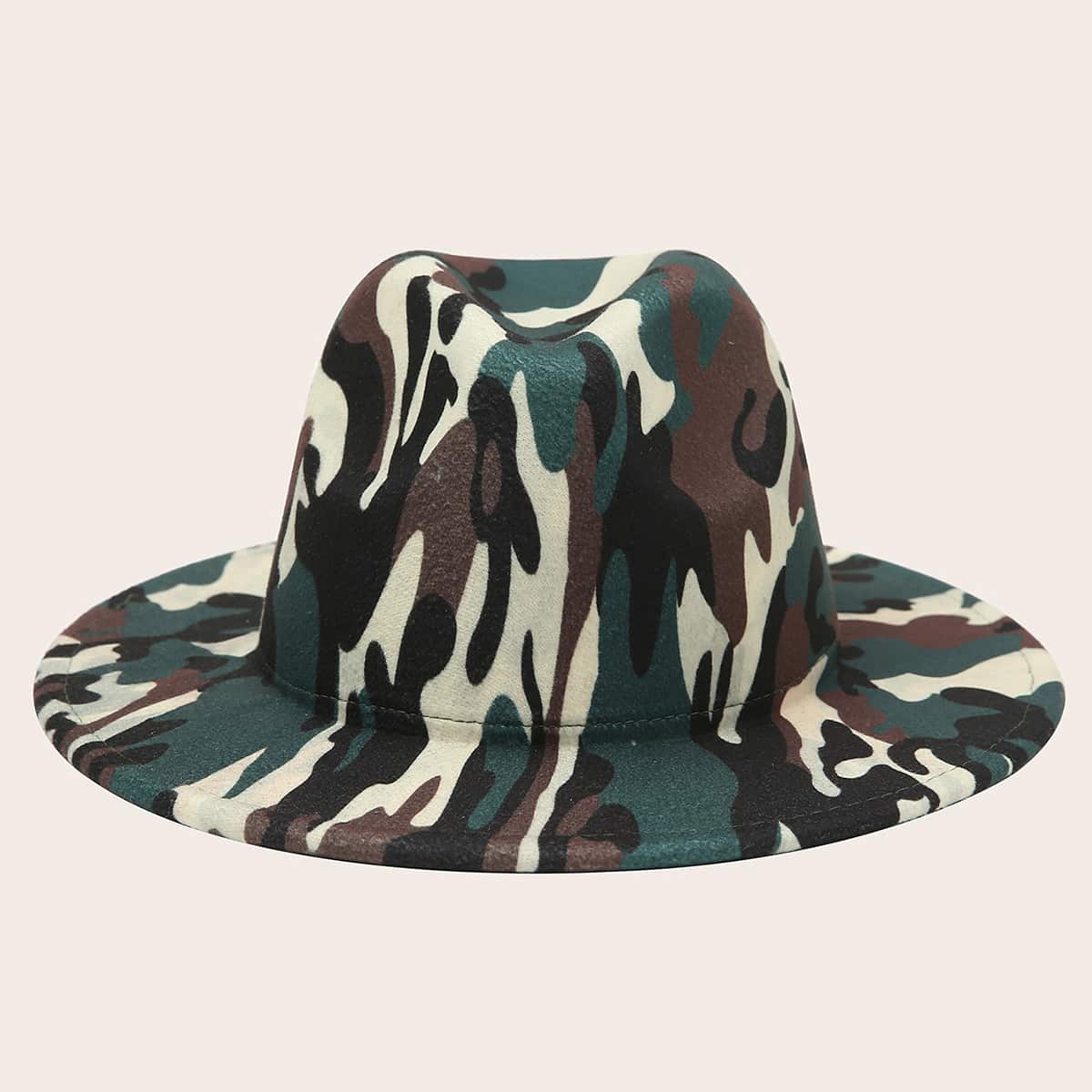 

Camo Print Floppy Hat, Multicolor