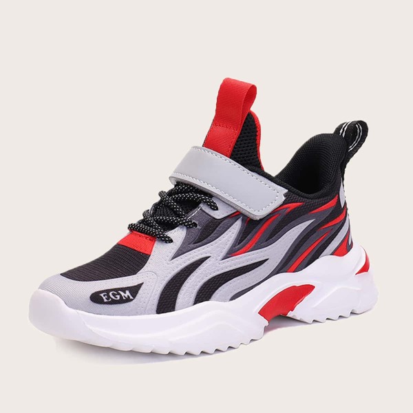 

Boys Color Block Velcro Strap Sneakers, Multicolor