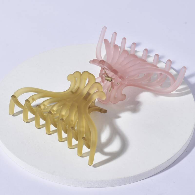 

2pcs Minimalist Hair Claw, Multicolor