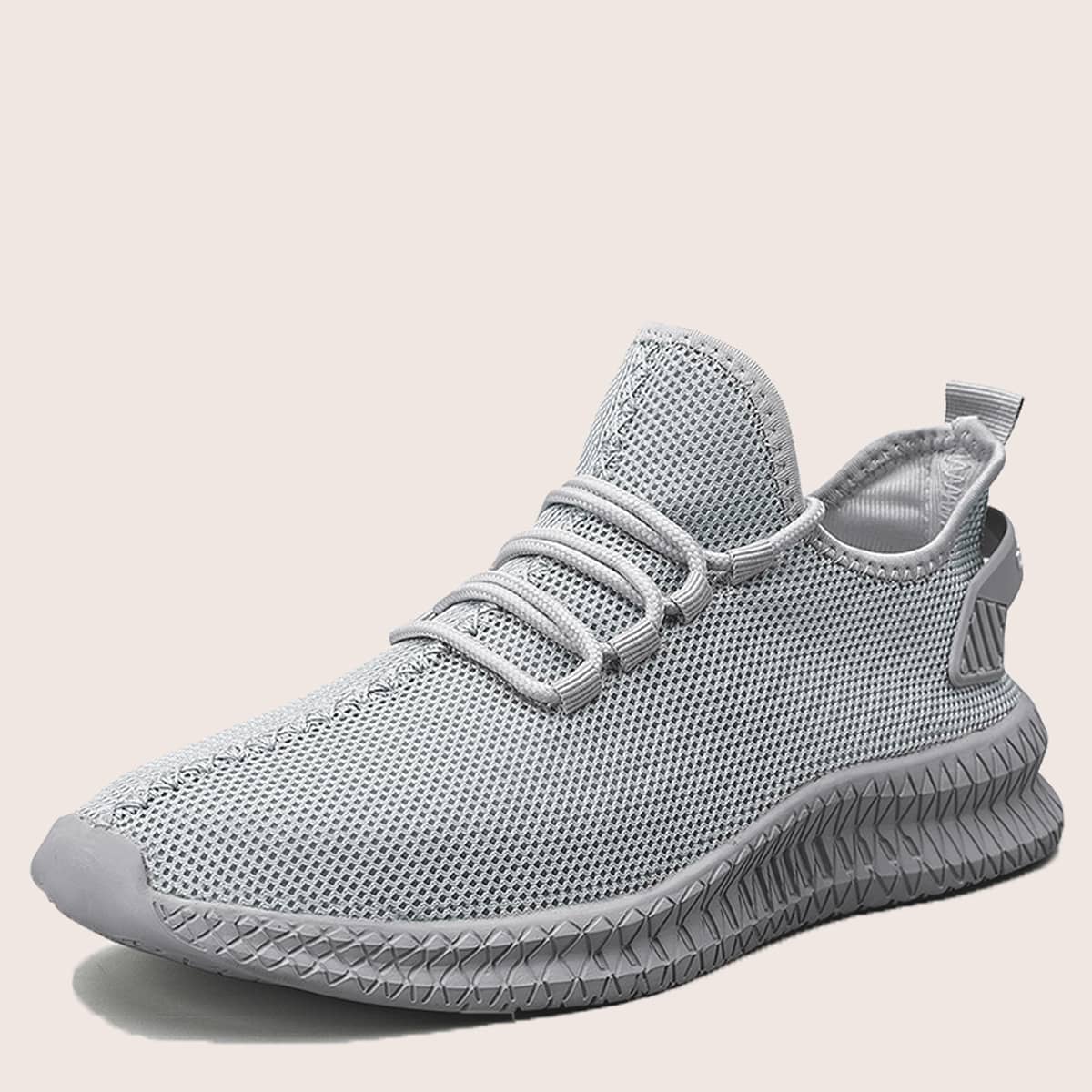 

Guys Lace-up Decor Sneakers, Grey