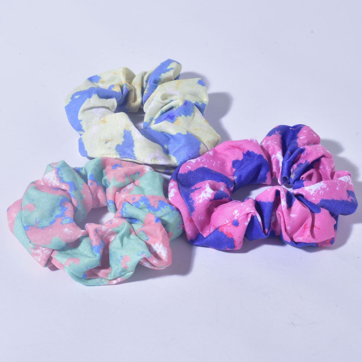 

3pcs Tie Dye Scrunchie, Multicolor