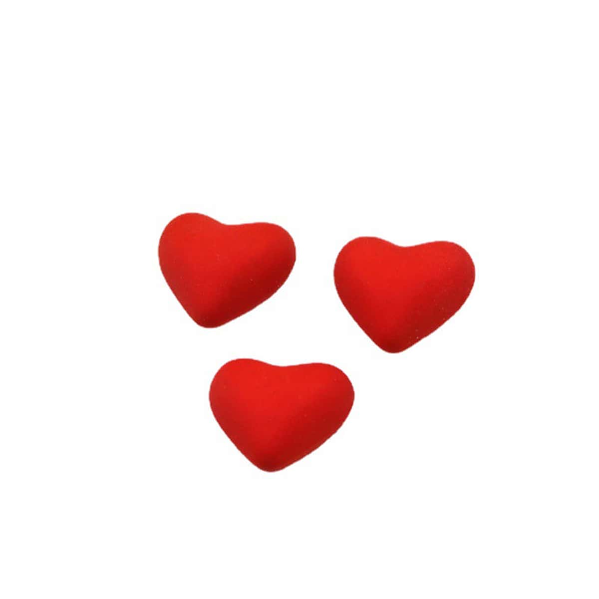 

2pcs Heart Shaped Eraser, Red
