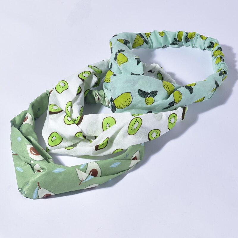 

3pcs Fruit Graphic Hair Band, Multicolor