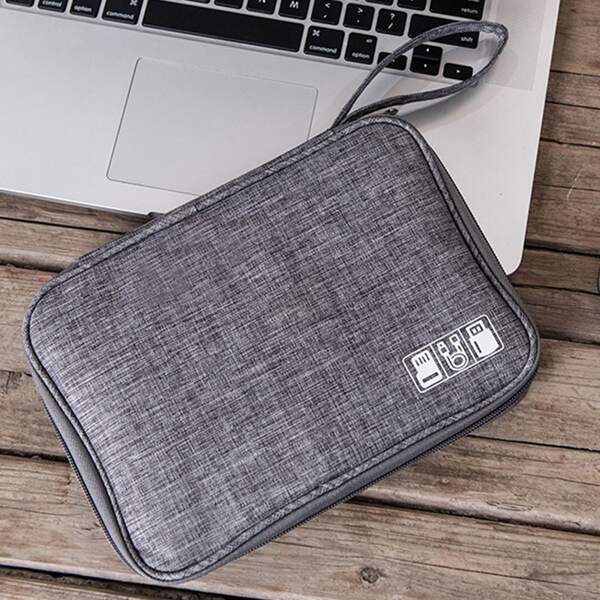 

1pc Random Color Data Line Storage Bag, Multicolor