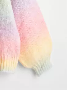 SHEIN Unity Jersey de ombré de hombros caídos - Multicolor - Ver 4