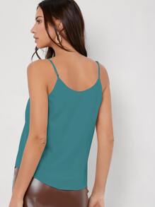 BizChic Solid Cami Top - Cadet Blue - View 2