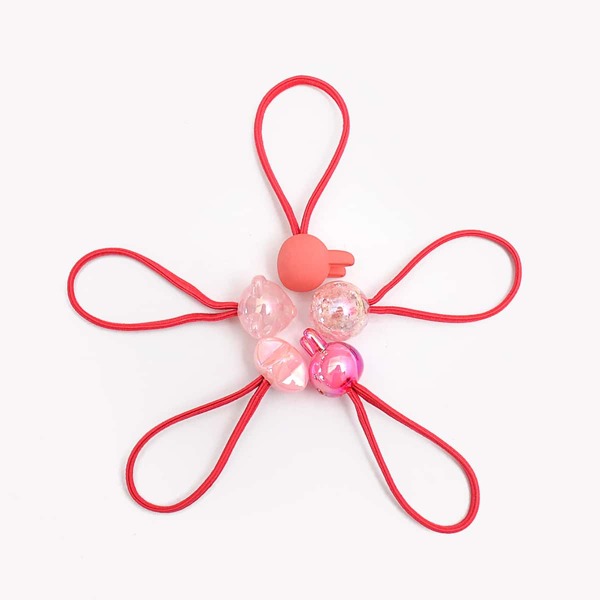 

10pcs Baby Cartoon Decor Hair Tie, Multicolor