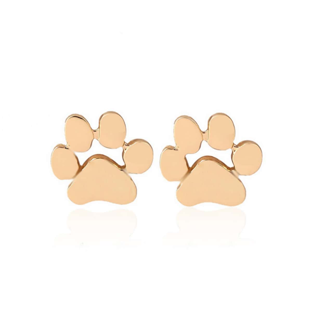 

Paw Design Drop Earrings, Gold