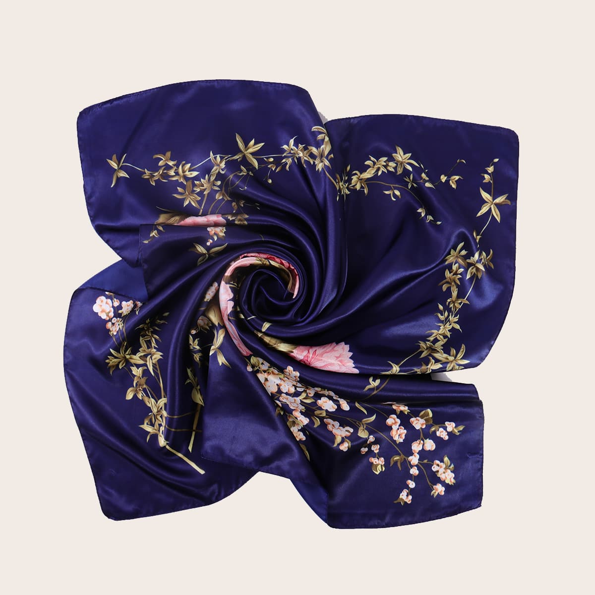 

Flower Pattern Scarf, Multicolor