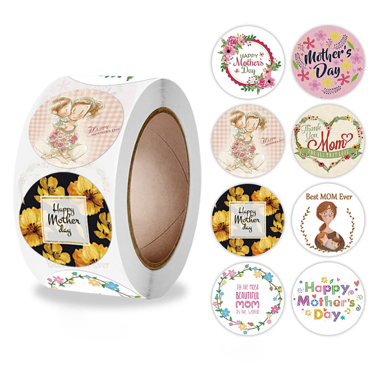 

500pcs Slogan Graphic Sticker, Multicolor