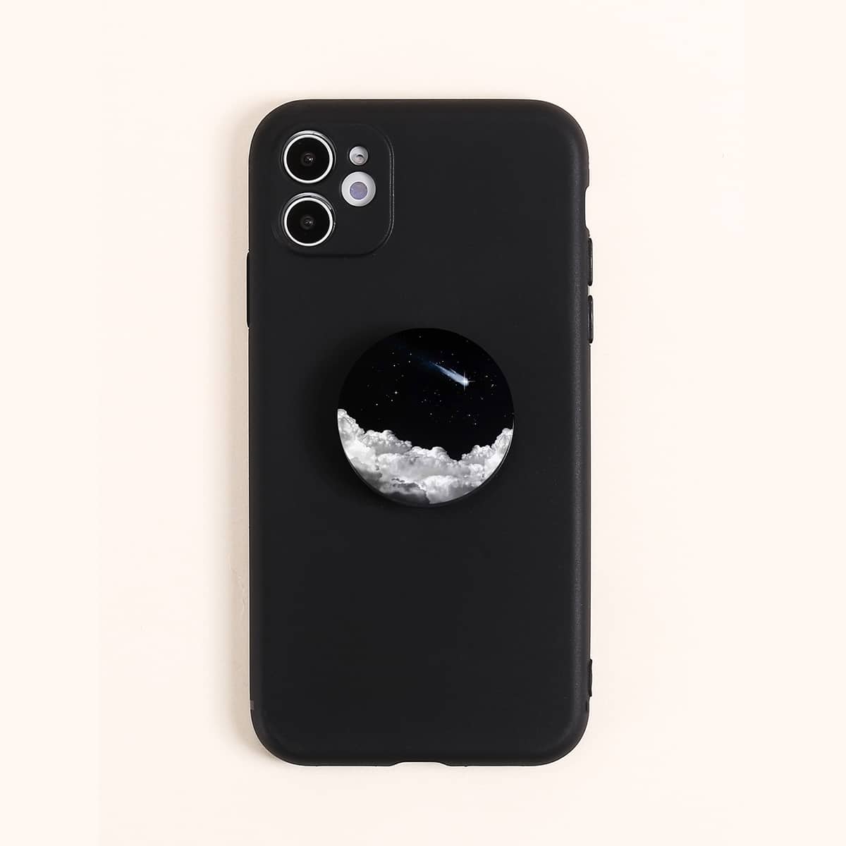 

Solid Phone Case With Graphic Holder, Multicolor