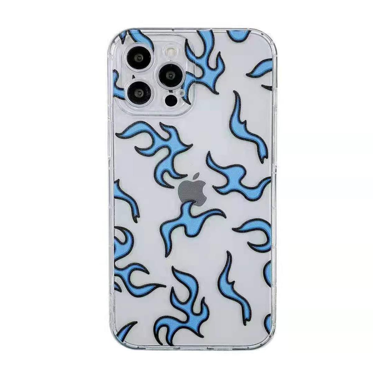 

1pc Graphic Phone Case, Blue