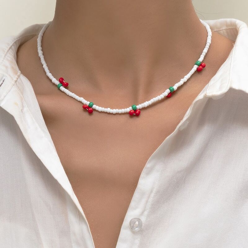 

Simple Beaded Necklace, Multicolor