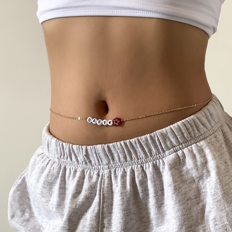 

Letter Waist Chain, Gold