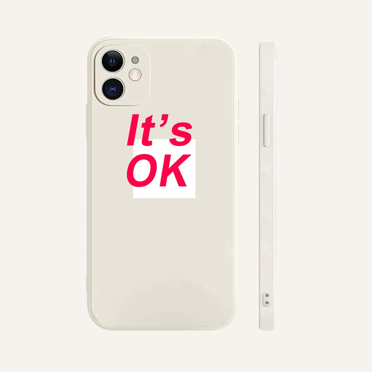 

Letter Graphic Phone Case, Multicolor