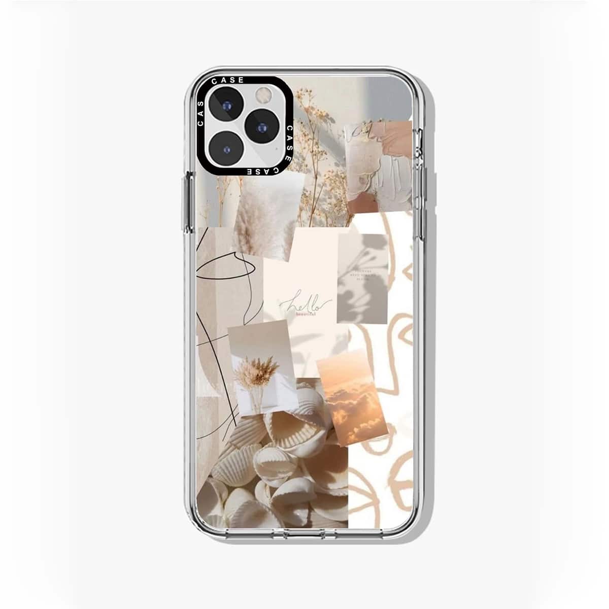 

Aesthetic Collage Phone Case, White