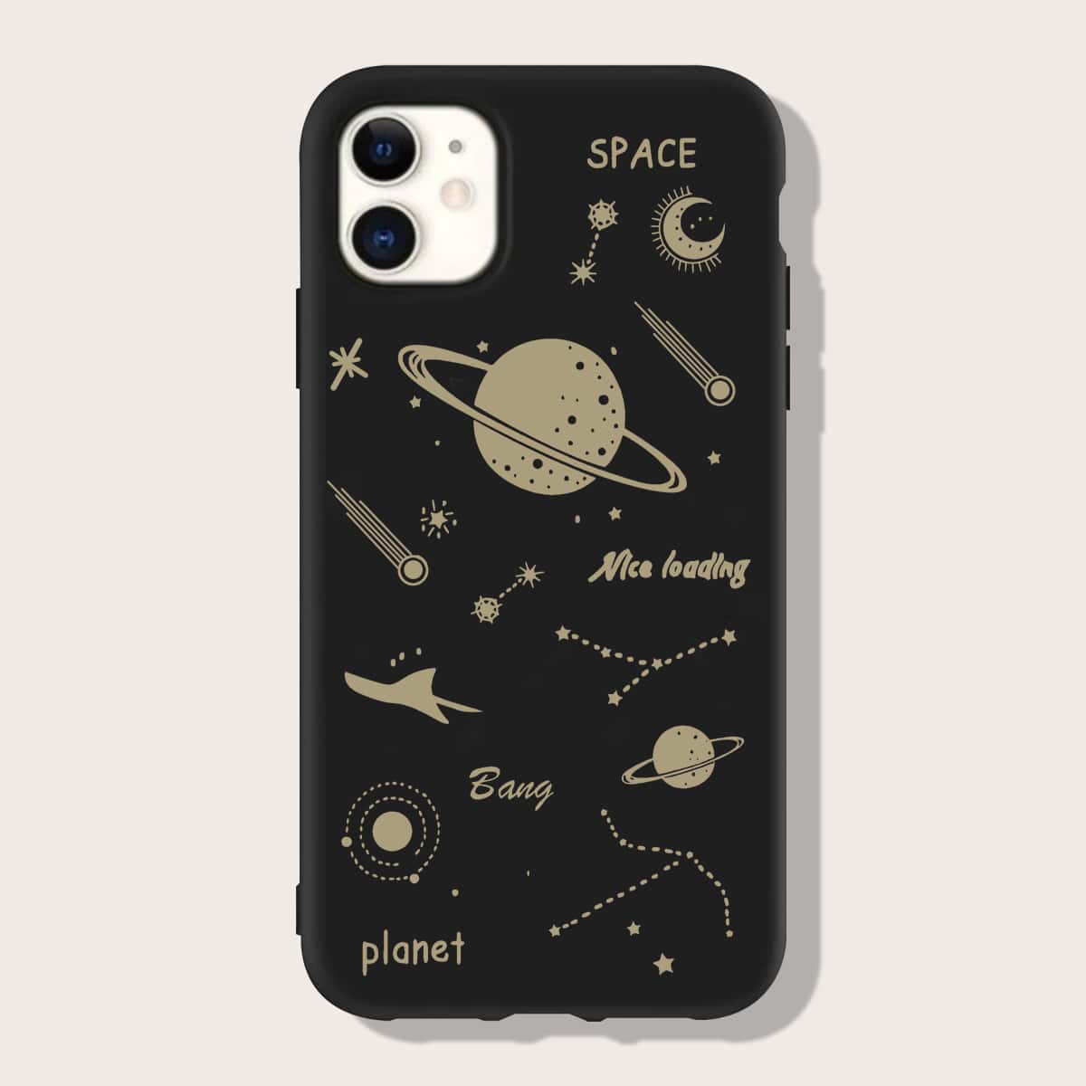 

Space Pattern Phone Case, Black