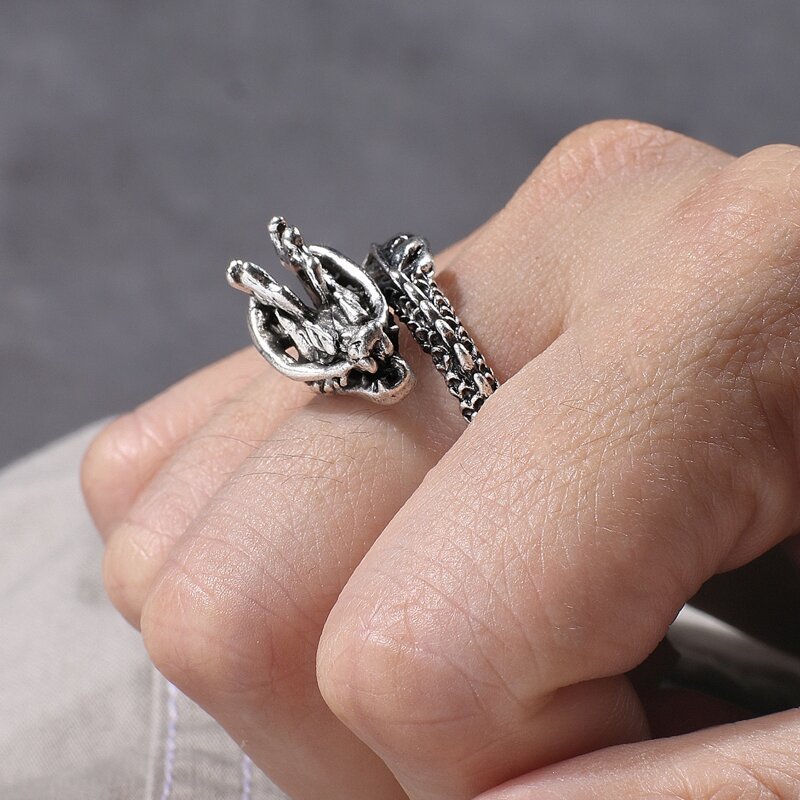 

1pc Dragon Ring, Multicolor