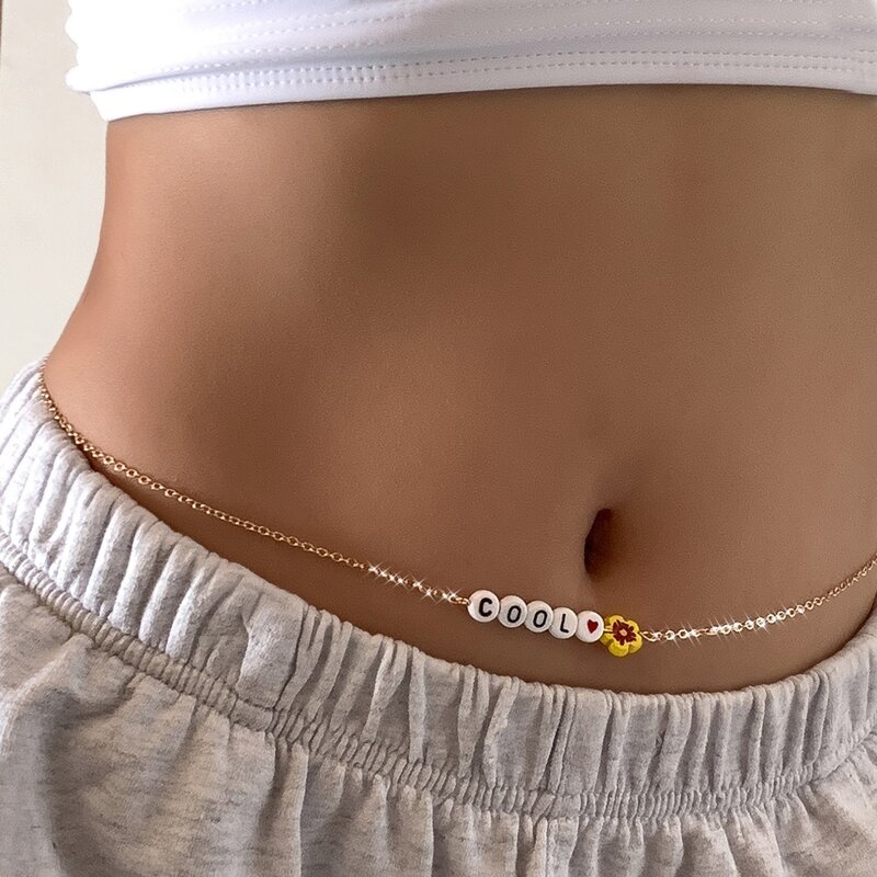 

Letter Waist Chain, Gold