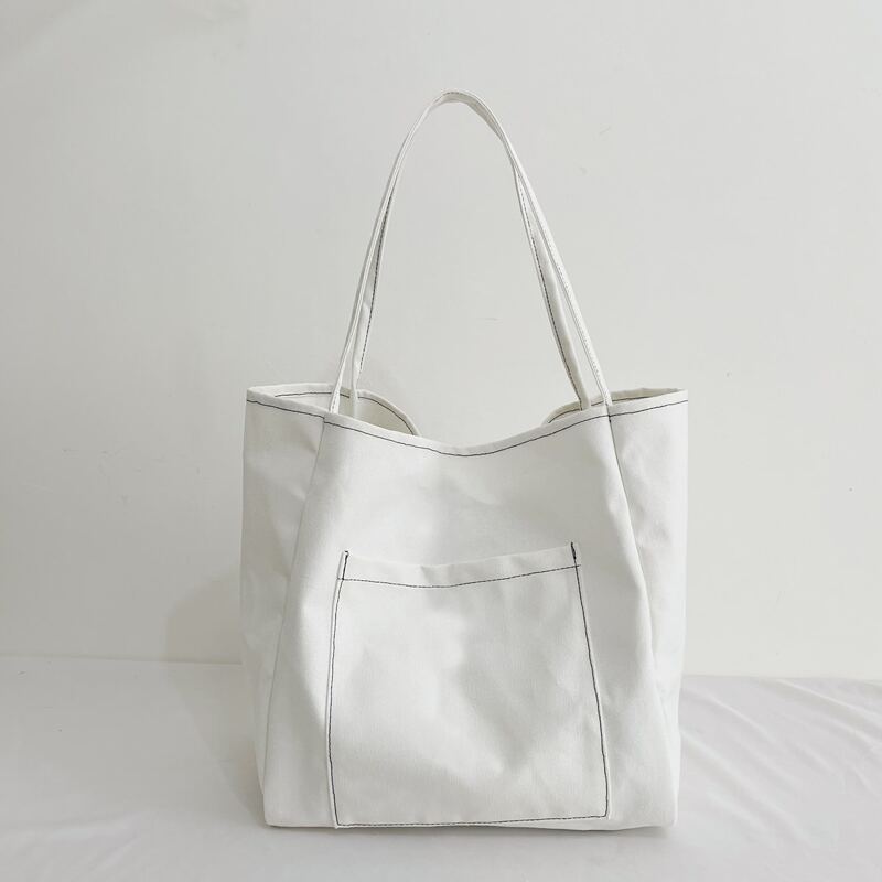 

Minimalist Large Tote Bag, White
